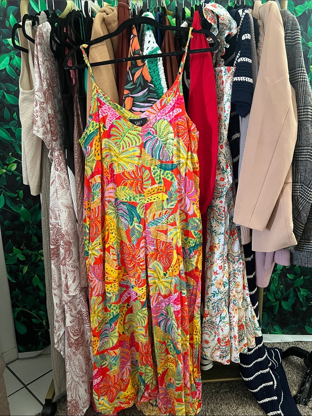 VICI Tropical Leaf romper
